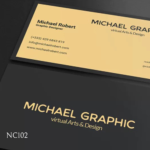 Luxury Sophisticated Slate Business Cards with Gold Edges - Image 7