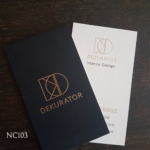 Luxury Sophisticated Slate Business Cards with Gold Edges - Image 6