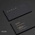 Luxury Sophisticated Slate Business Cards with Gold Edges - Image 5