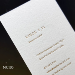 Luxury Sophisticated Slate Business Cards with Gold Edges - Image 3
